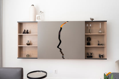 Modern tv-meubel met houtfineer en minimalistisch design